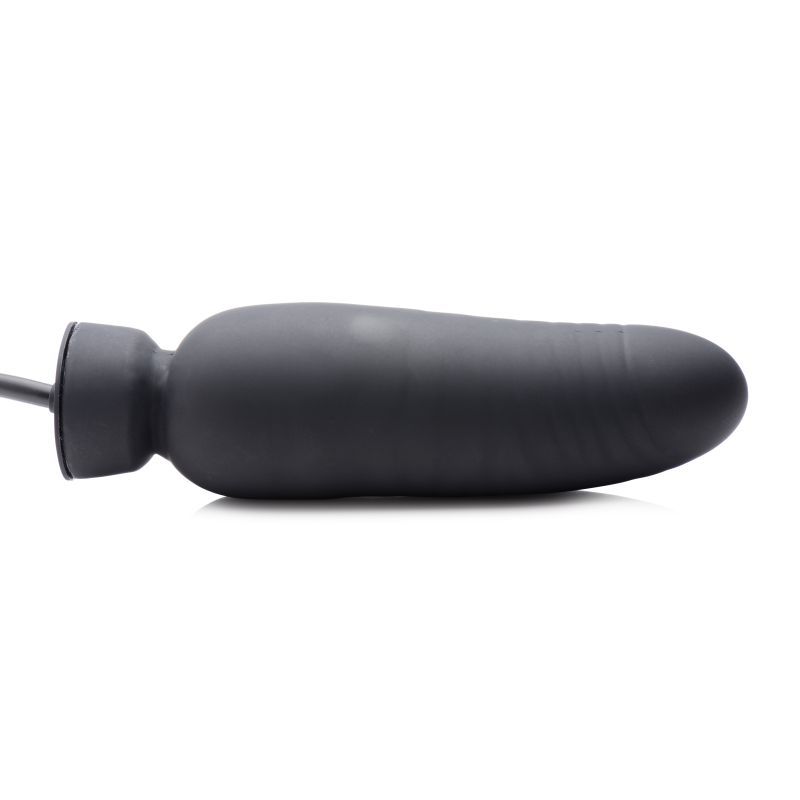 Dick Spand Inflatable Silicone Dildo Black
