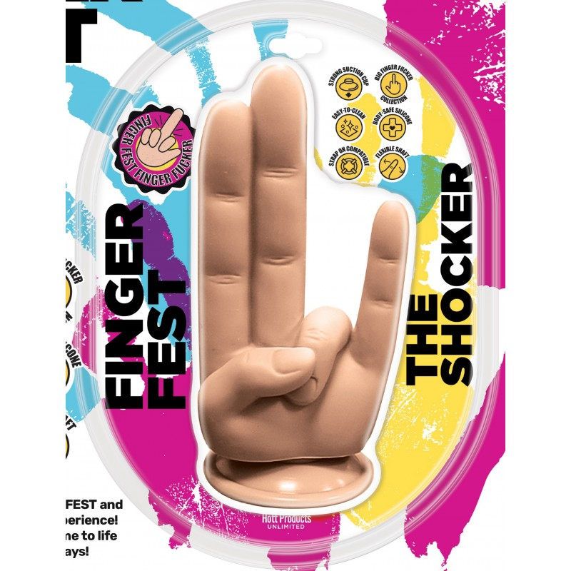 Finger Fest Dildo The Shocker Flesh