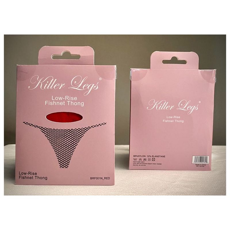 Mesh Net G-String Red