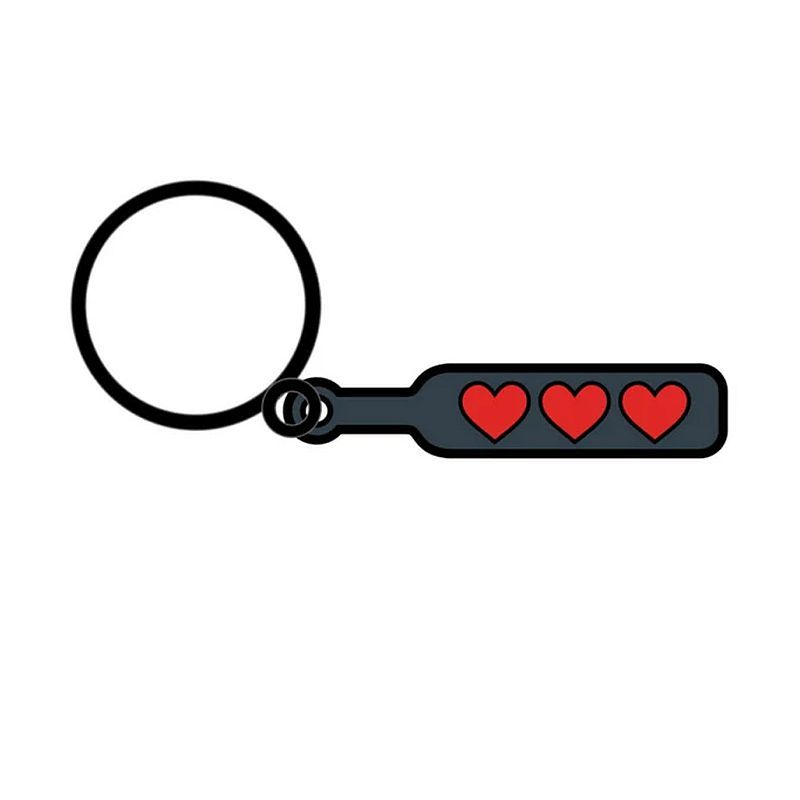 Hearts Paddle Keychain
