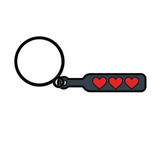 Hearts Paddle Keychain