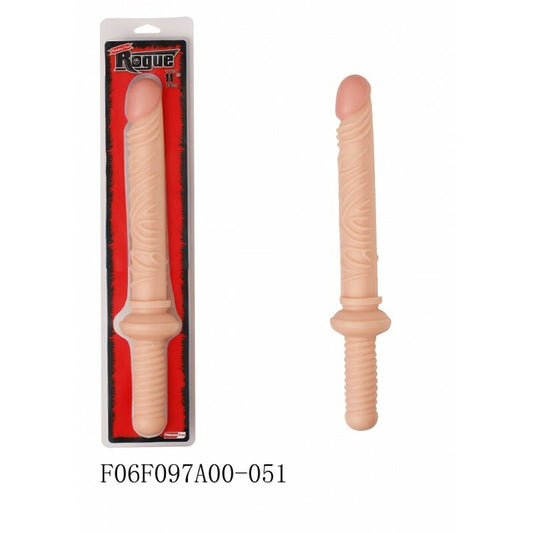DONG ROGUE 9" WITH HANDLE FLESH