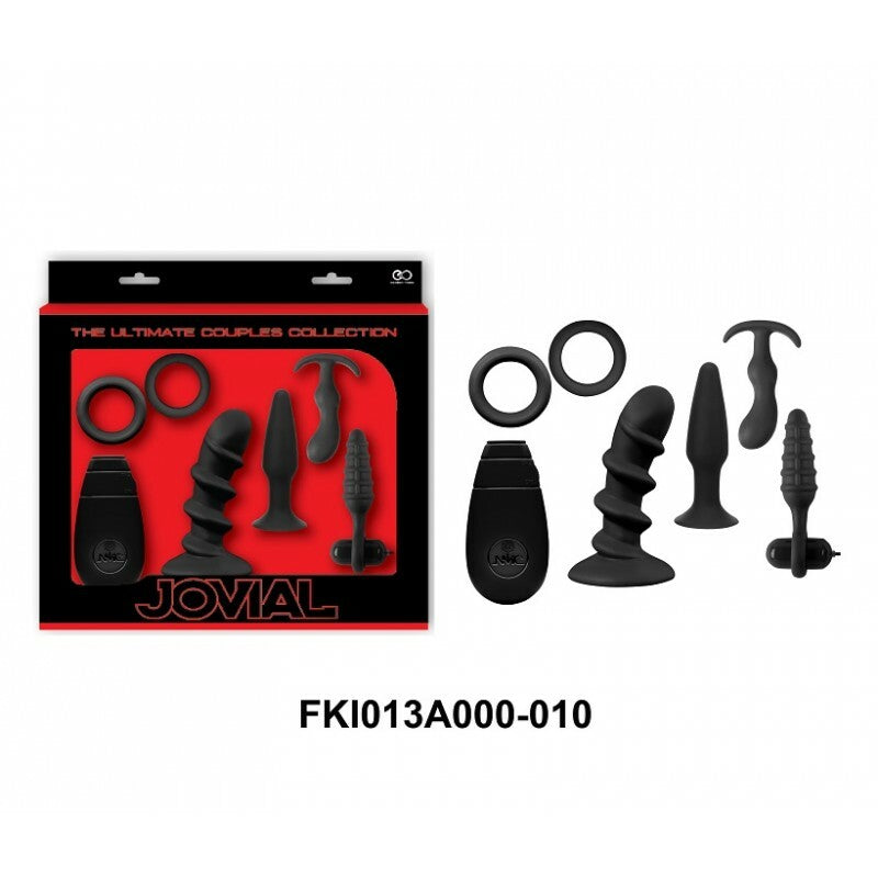 Jovial Anal Expert Kit - 6 Piece Set - Black
