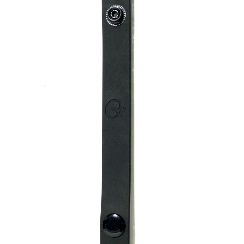 Boneyard Silicone Cock Strap - 3 Snap Ring - Black