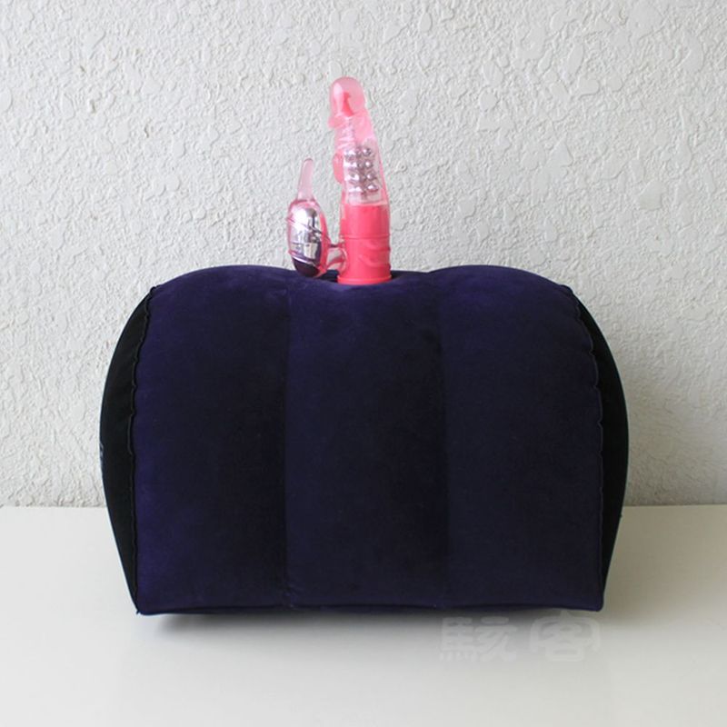 Inflatable Sex Positioning Half Dome Cushion with Toy Holder