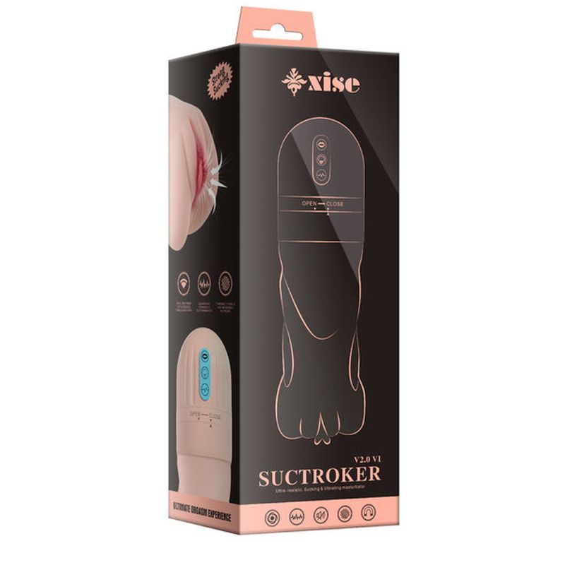 Suctroker Dual Density Vibrating Sucking Pussy