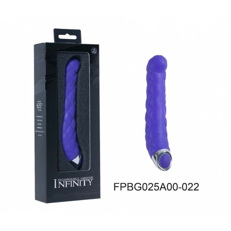 Rechargable Infinity Vibe Lavender Ripple– Powerful Vibrating Dildo
