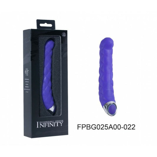 Rechargable Infinity Vibe Lavender Ripple– Powerful Vibrating Dildo