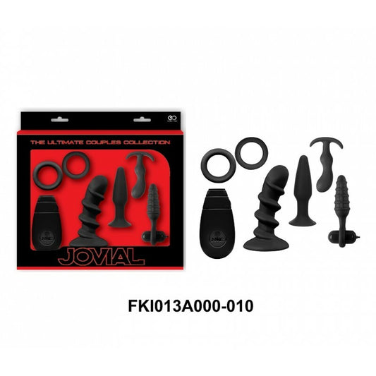 Jovial Anal Expert Kit - 6 Piece Set - Black